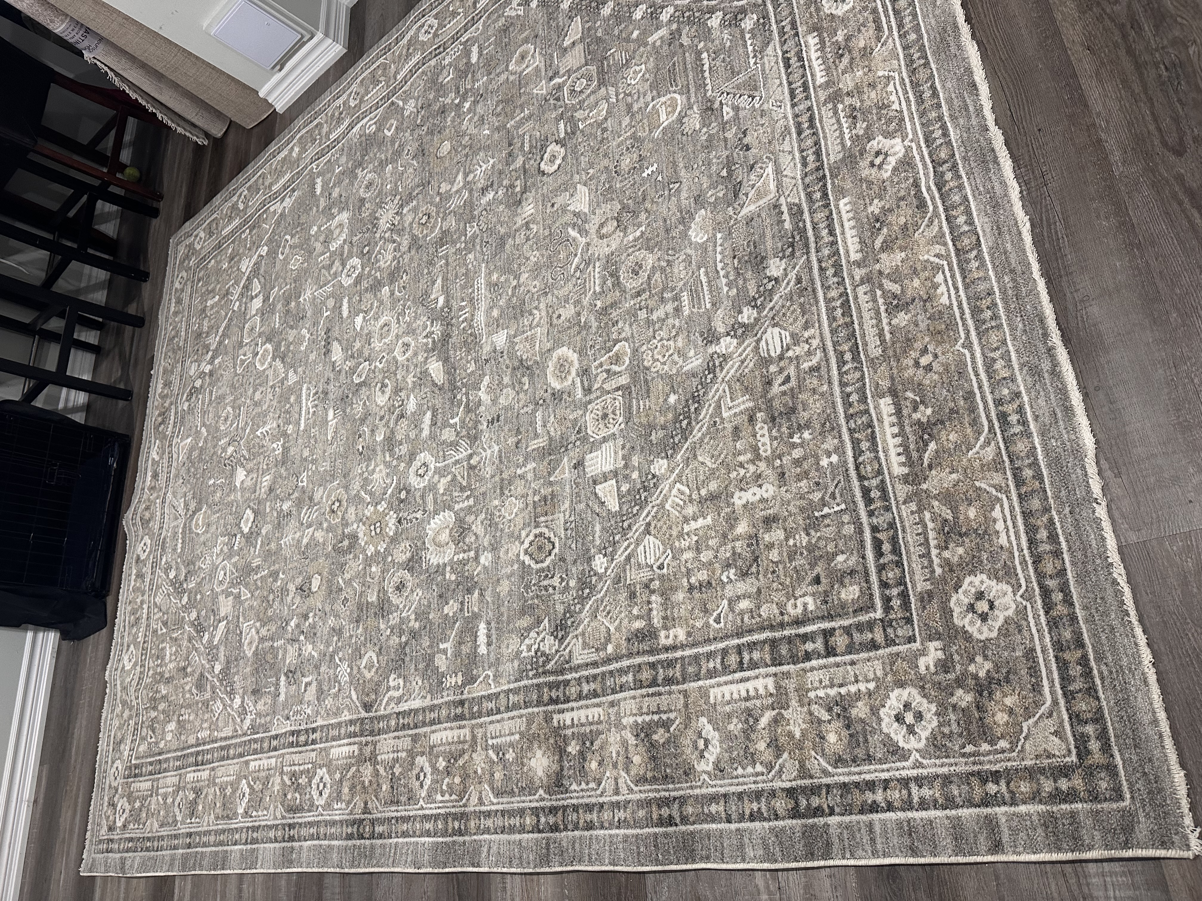 Nourison Home Florentine FLN03 Grey Area Rug - 7'10" x 9'10"